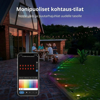 Älykäs RGB-valosarja ulkokäyttöön sovellusohjauksella
