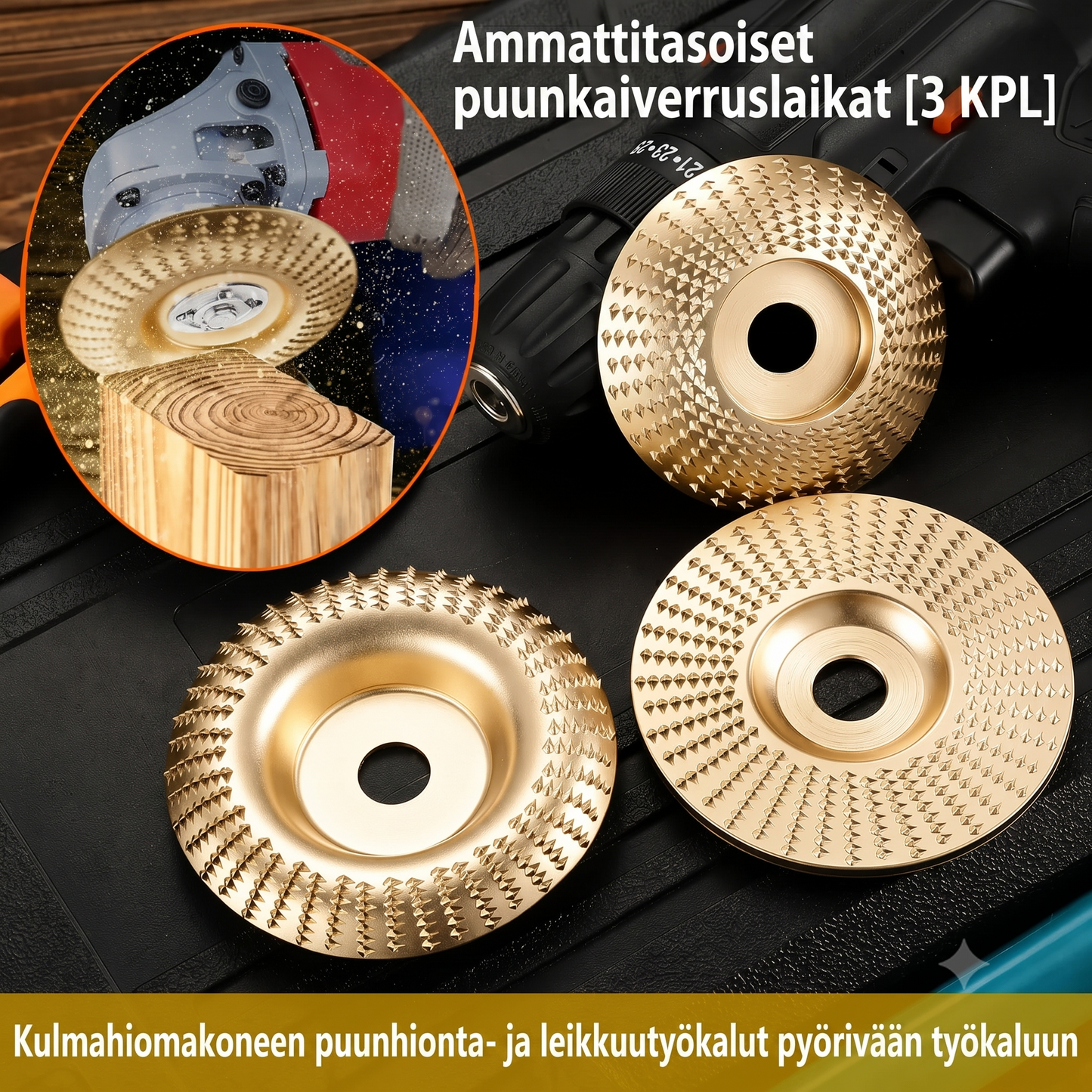 CarveX-tarkkuushiontalaikat - 3 osainen sarja