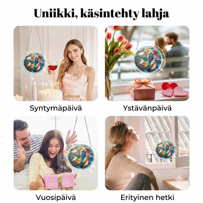 Riippuva akryylipalapeli aurinkosiepparilla, 83 palaa