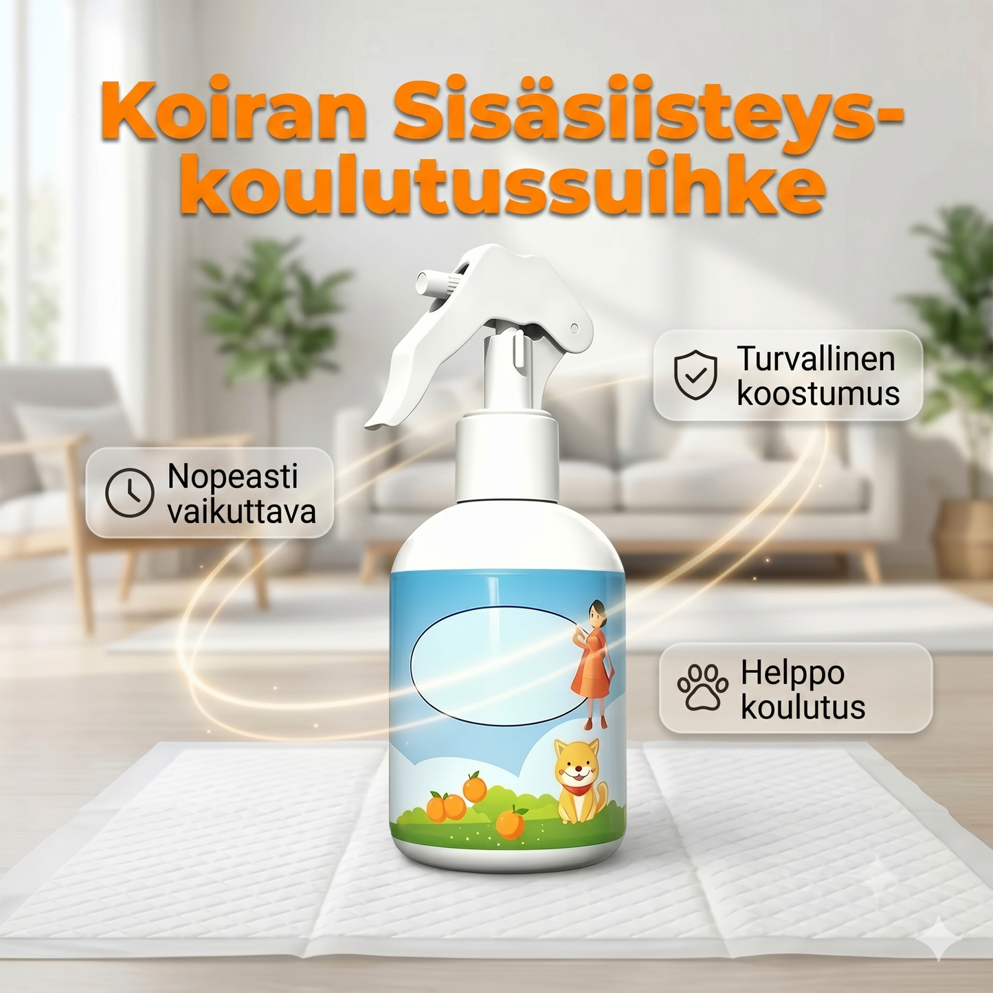 Tämä suihke houkuttelee koirasi tai kissasi oikeaan paikkaan