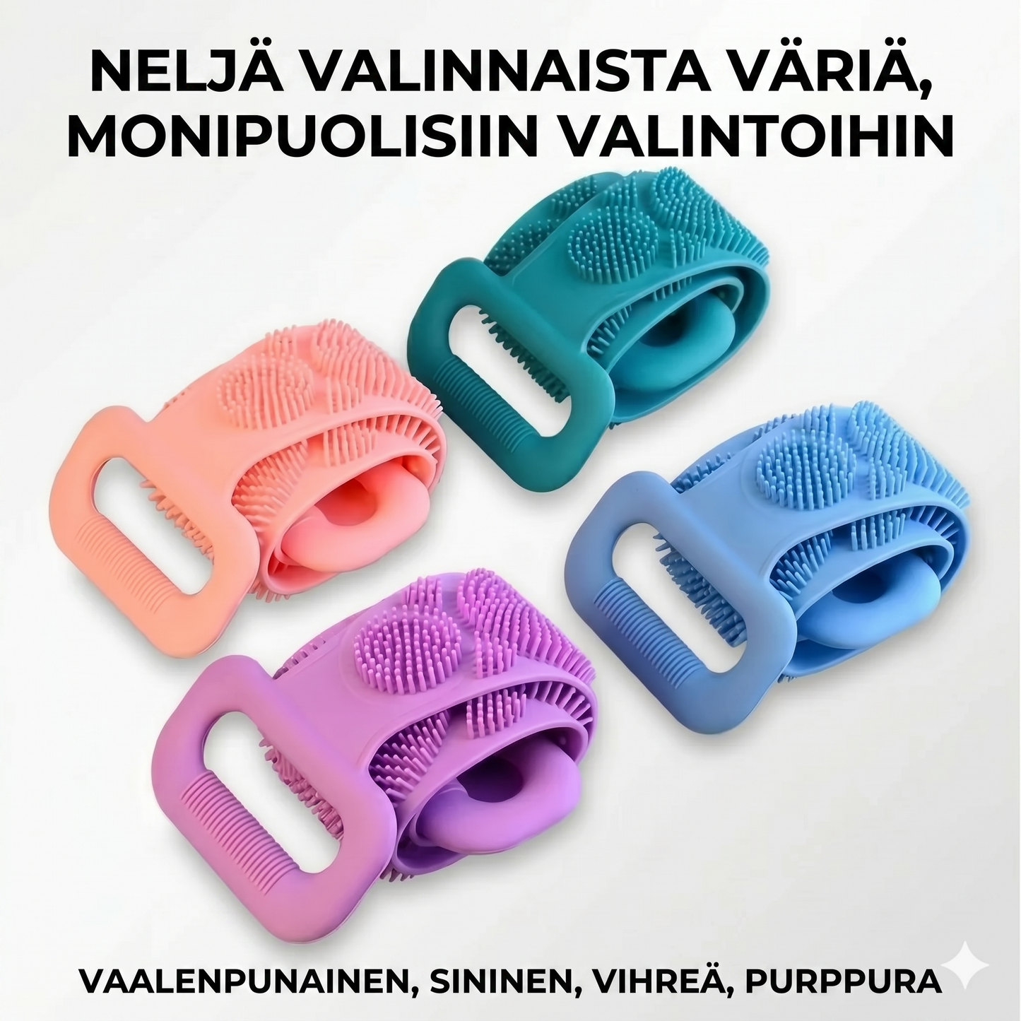Silikoninen selänpesin