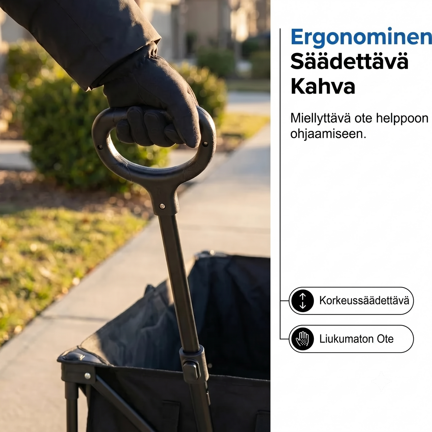 Kokoontaittuva vetokärry