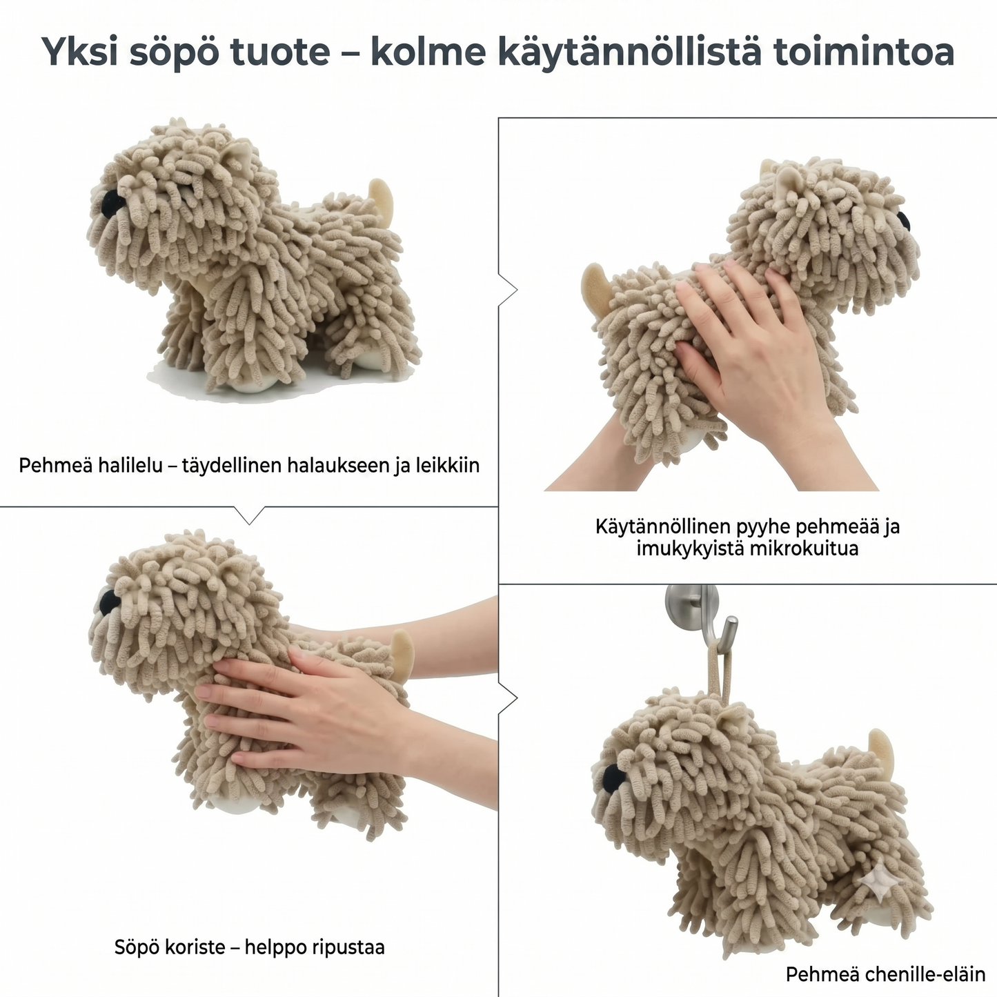 Mikrokuitupyyhe koirille