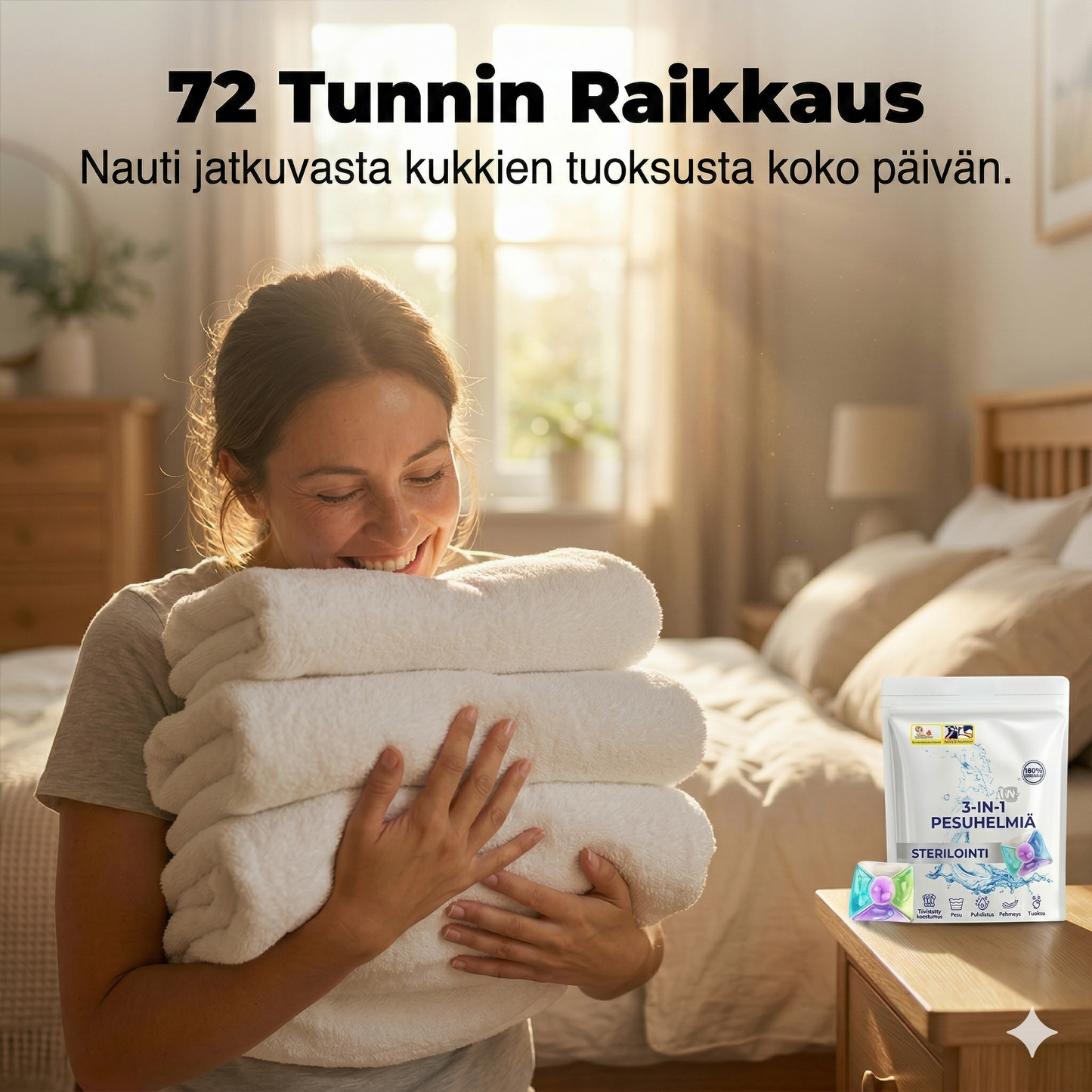 Pesuainekapselit perusteelliseen puhdistukseen ja sterilointiin (11g5 kpl)