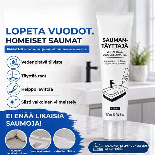 Vesikestävä laastin täyteaine puristustubissa