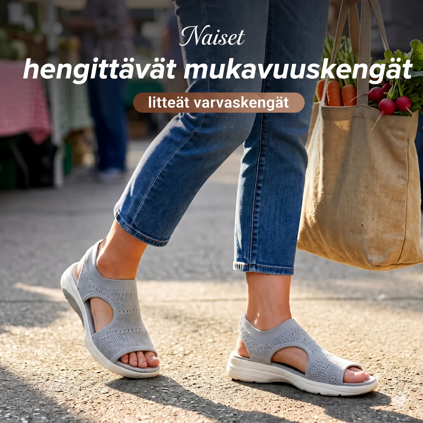 Mukavat naisten sandaalit – hengittävät & kevyet