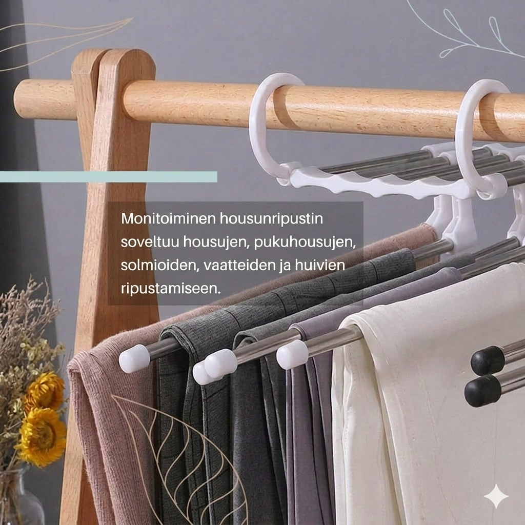 Monitoiminen housuteline