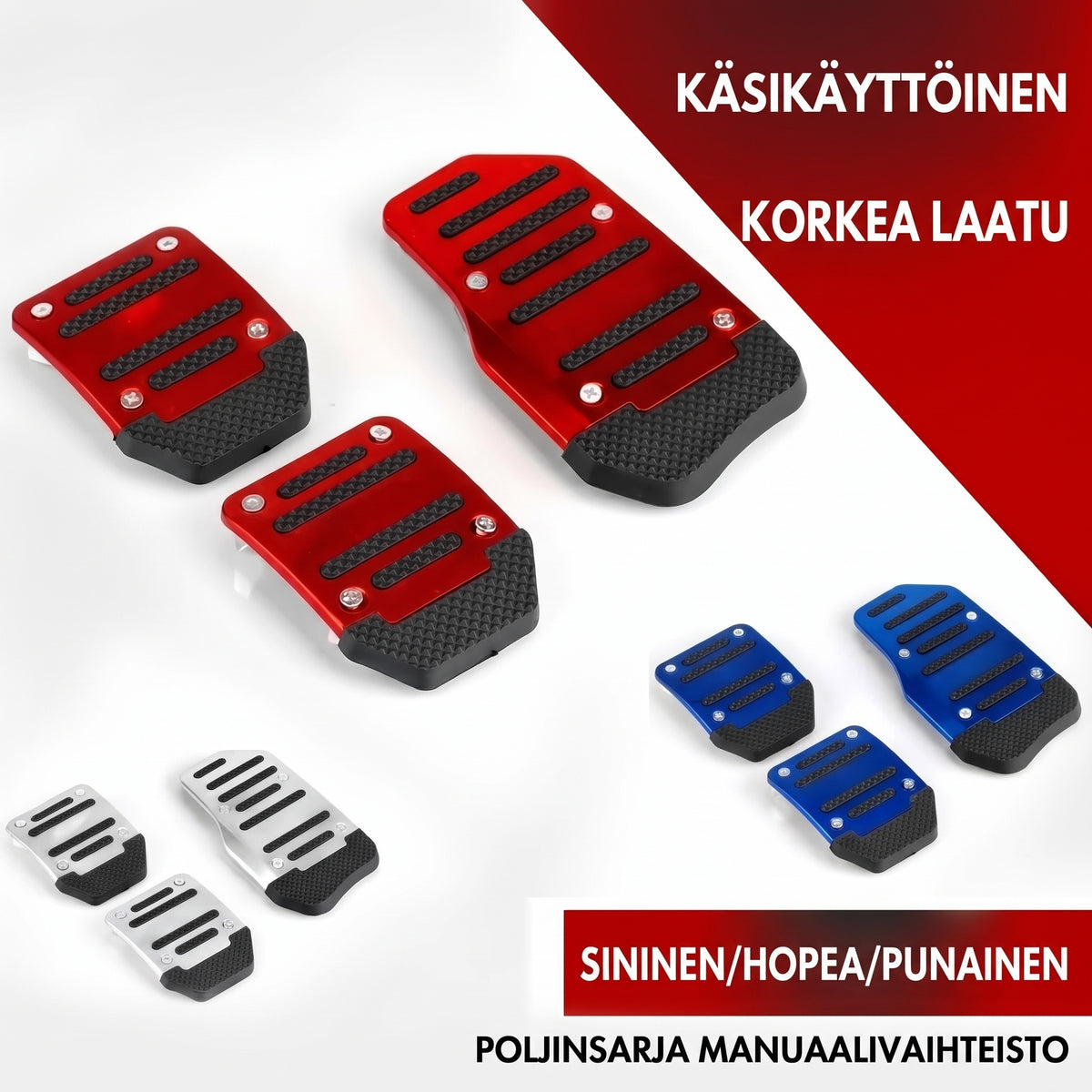 Liukumattomat jalkatuet autoon