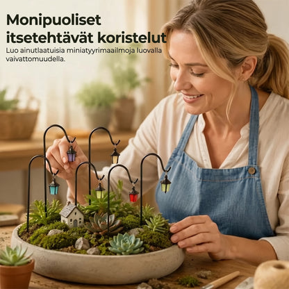 Valaisevien minikasvil lyhtyjen 7 kappaleen setti