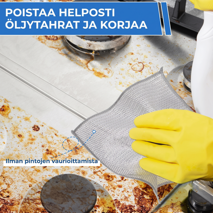 Sarja 10 uudelleenkäytettävää hiomaliinaa
