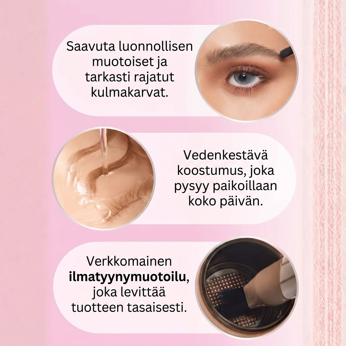Kulmakarvojen muotoilija nopeaan kulmakarvojen muotoiluun