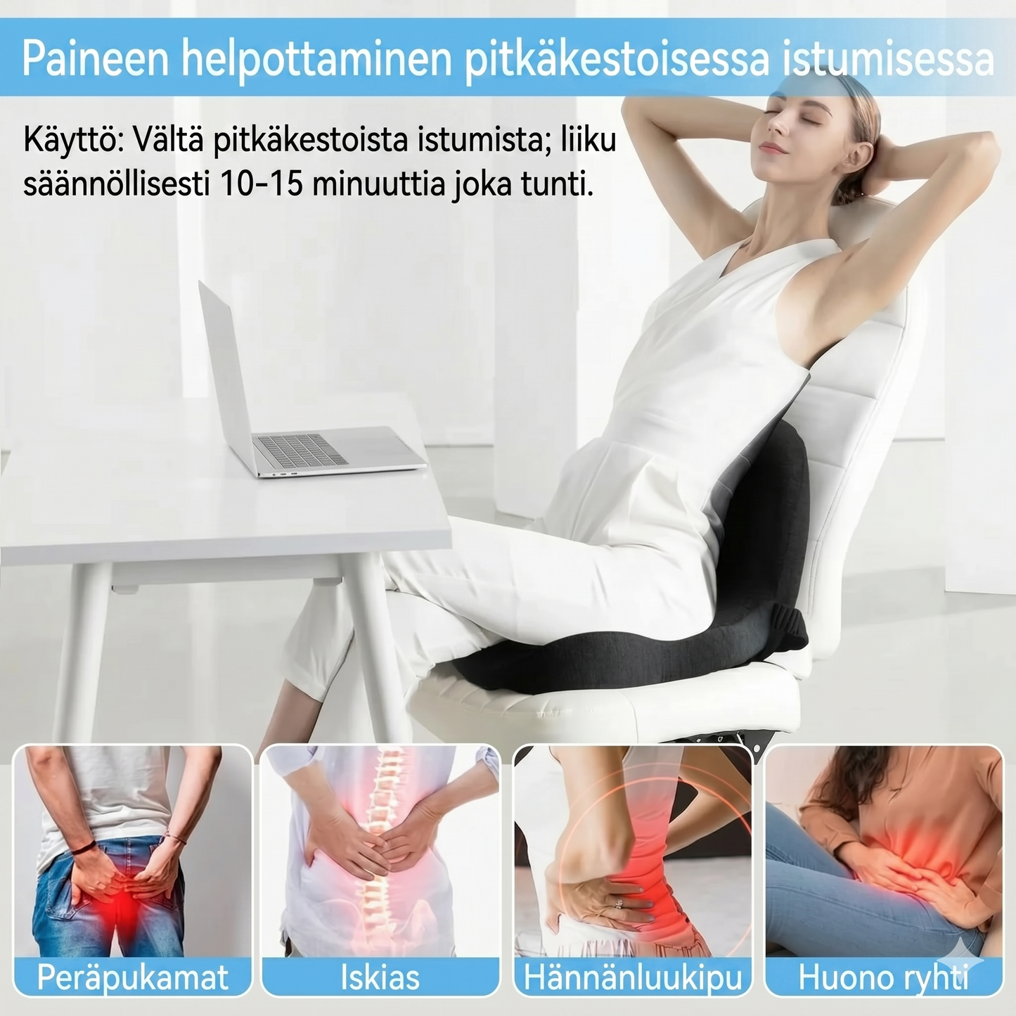 Liukumaton muistivaahtoistuin