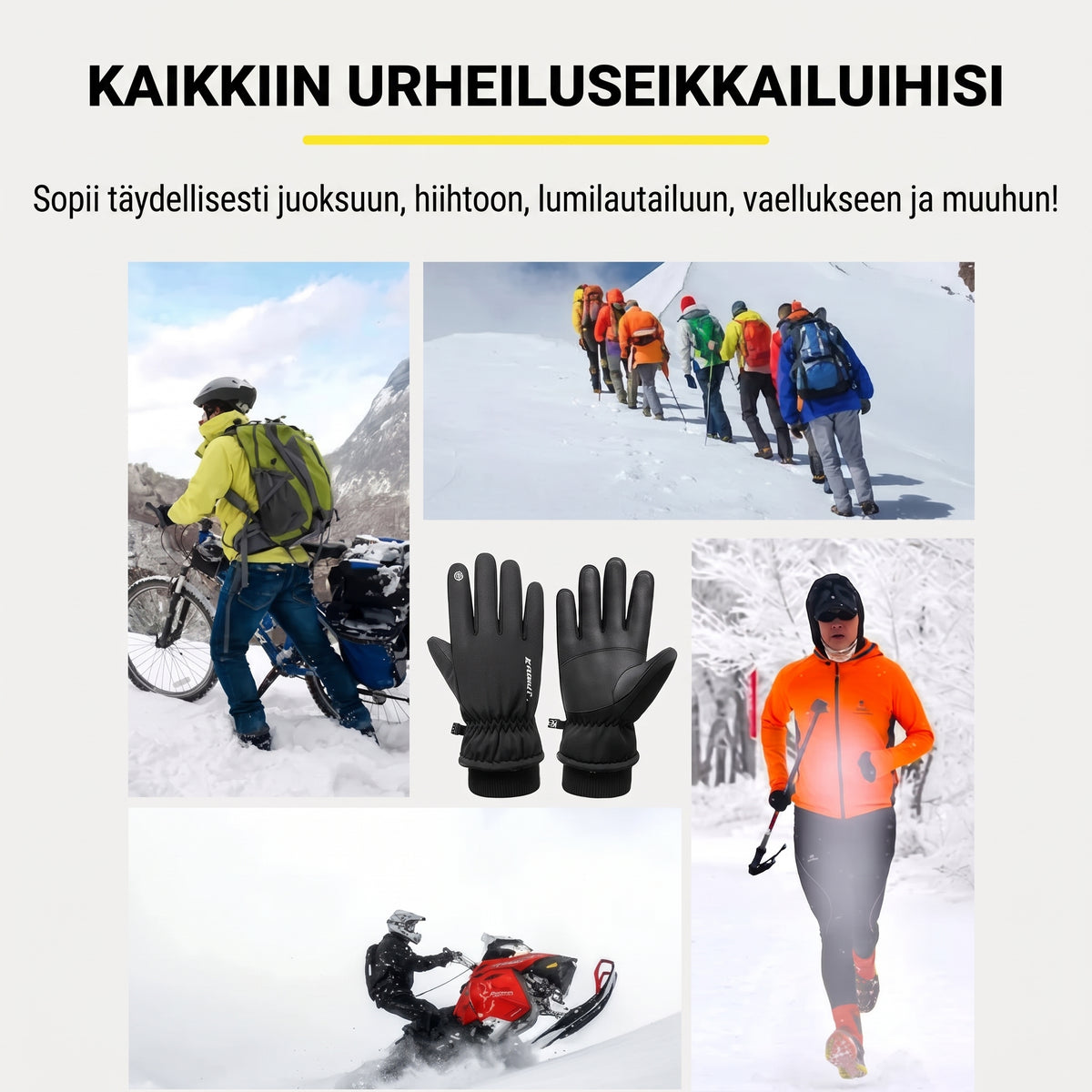 Lämpöhanskat 3M Thinsulate eristyksellä