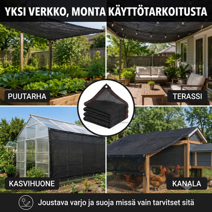 Aurinkosuojattu yksityisyysverkko