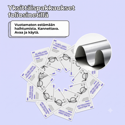 Huurteenestoliinat silmälaseille (100 kpl)