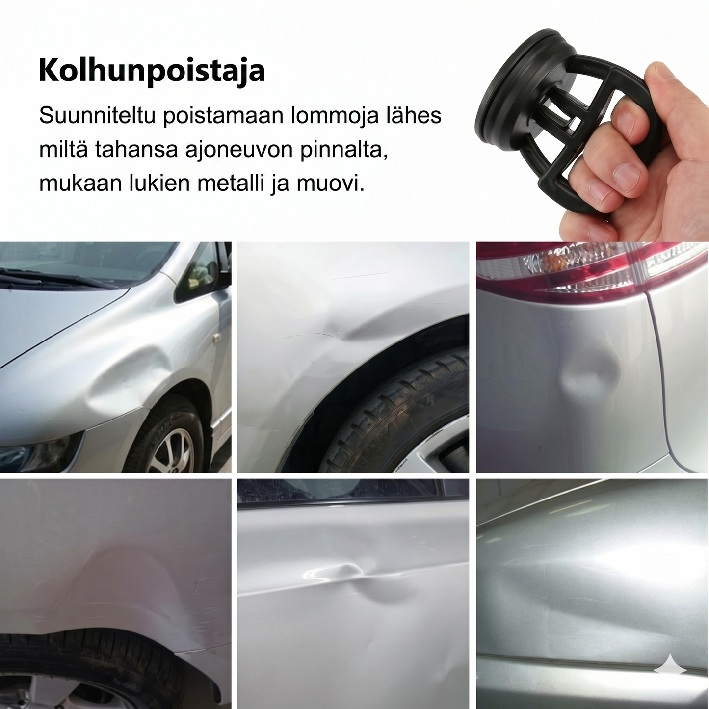 Auton lommonpoisto-imukupit