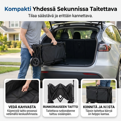 Kokoontaittuva vetokärry