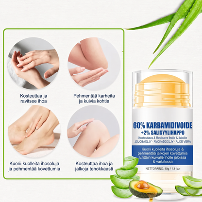 Kosteuttava jalkavoide halkeamille