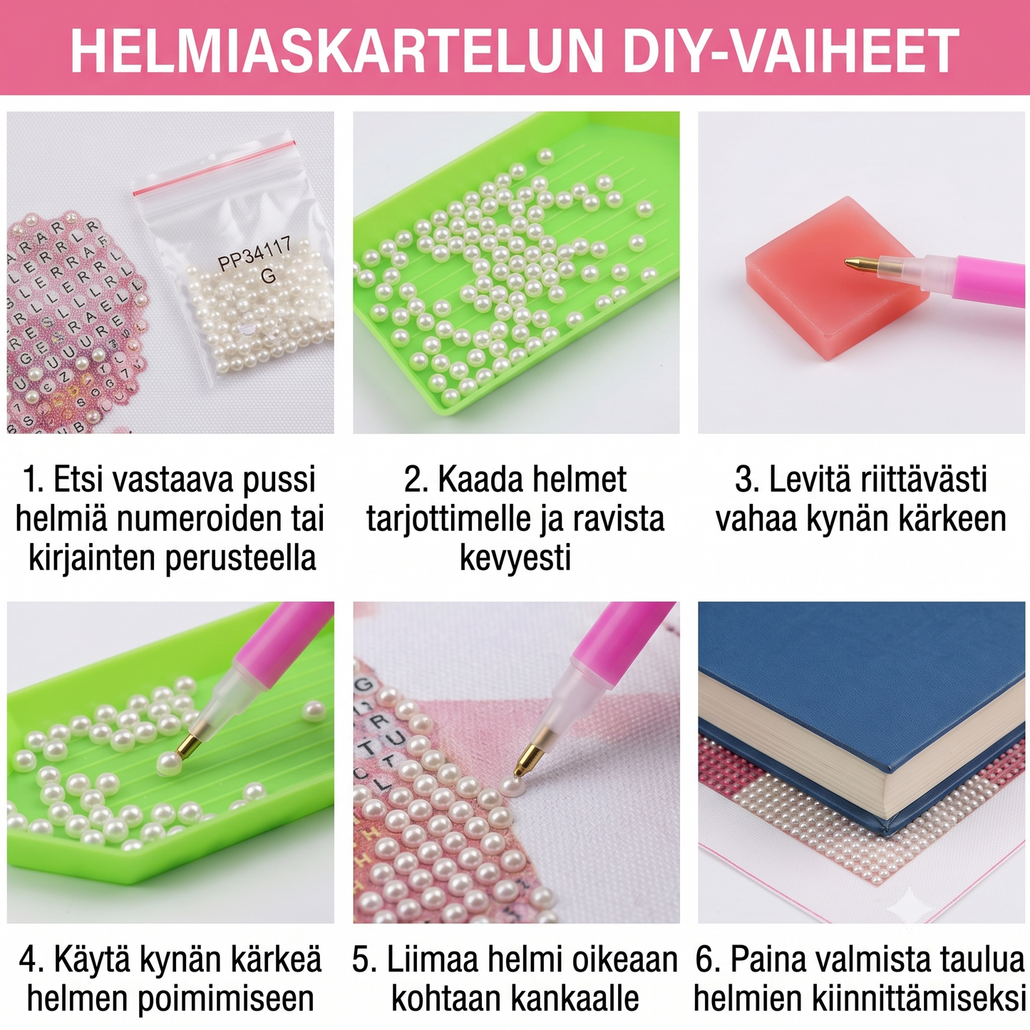 Timanttimaalaussetti useilla eri kuva-aiheilla