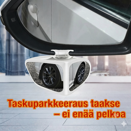 Kaksoislinssinen peili 360° säädettävällä kuolleen kulman näkymällä