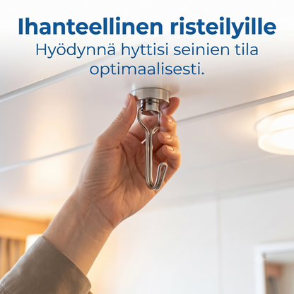 Sarja 2 magneettista kääntyvää koukkua