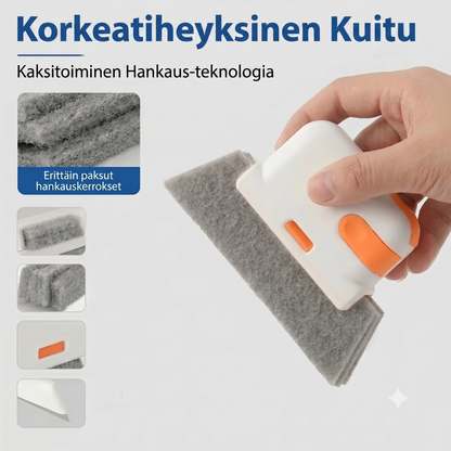 Monikäyttöinen kiskojen ja rakojen puhdistin 3 in 1