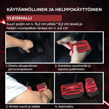 Liukumattomat jalkatuet autoon