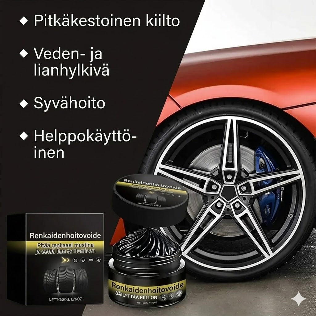 Renkaiden palautus- ja puhdistusvaha