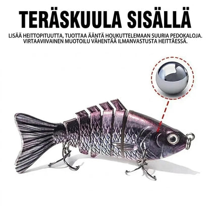 Moniosainen bioninen uintiuistin