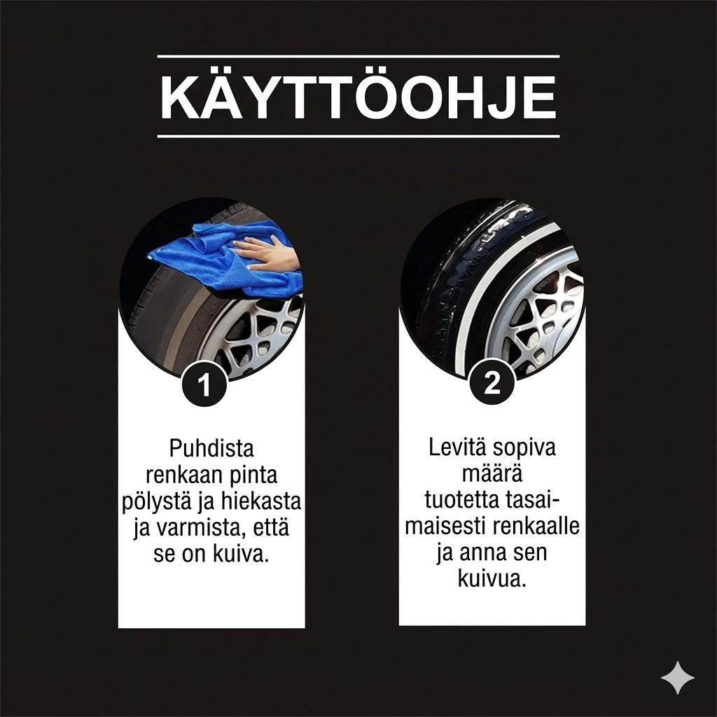 Renkaiden palautus- ja puhdistusvaha