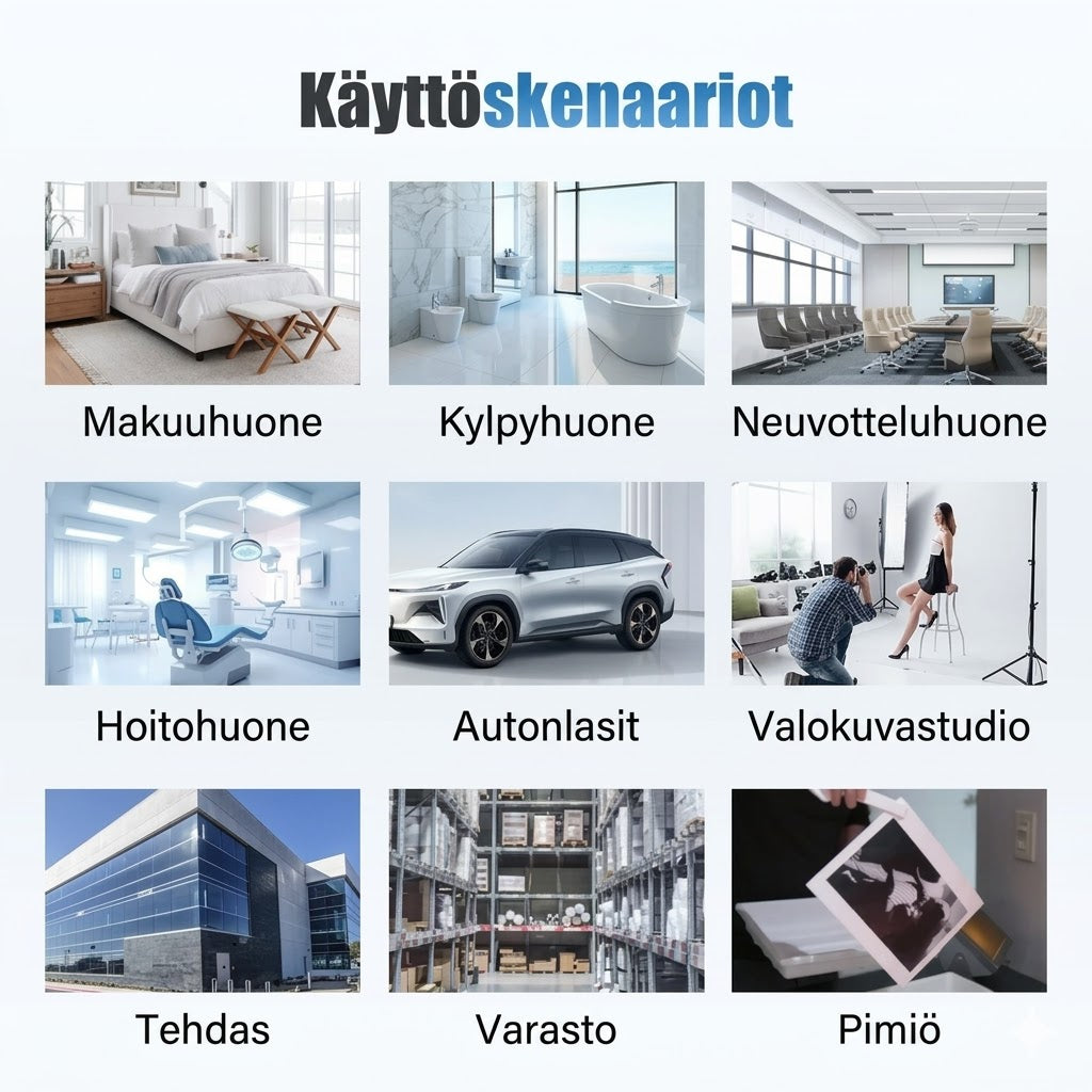Yksisuuntainen lämpöä eristävä näkösuojakalvo