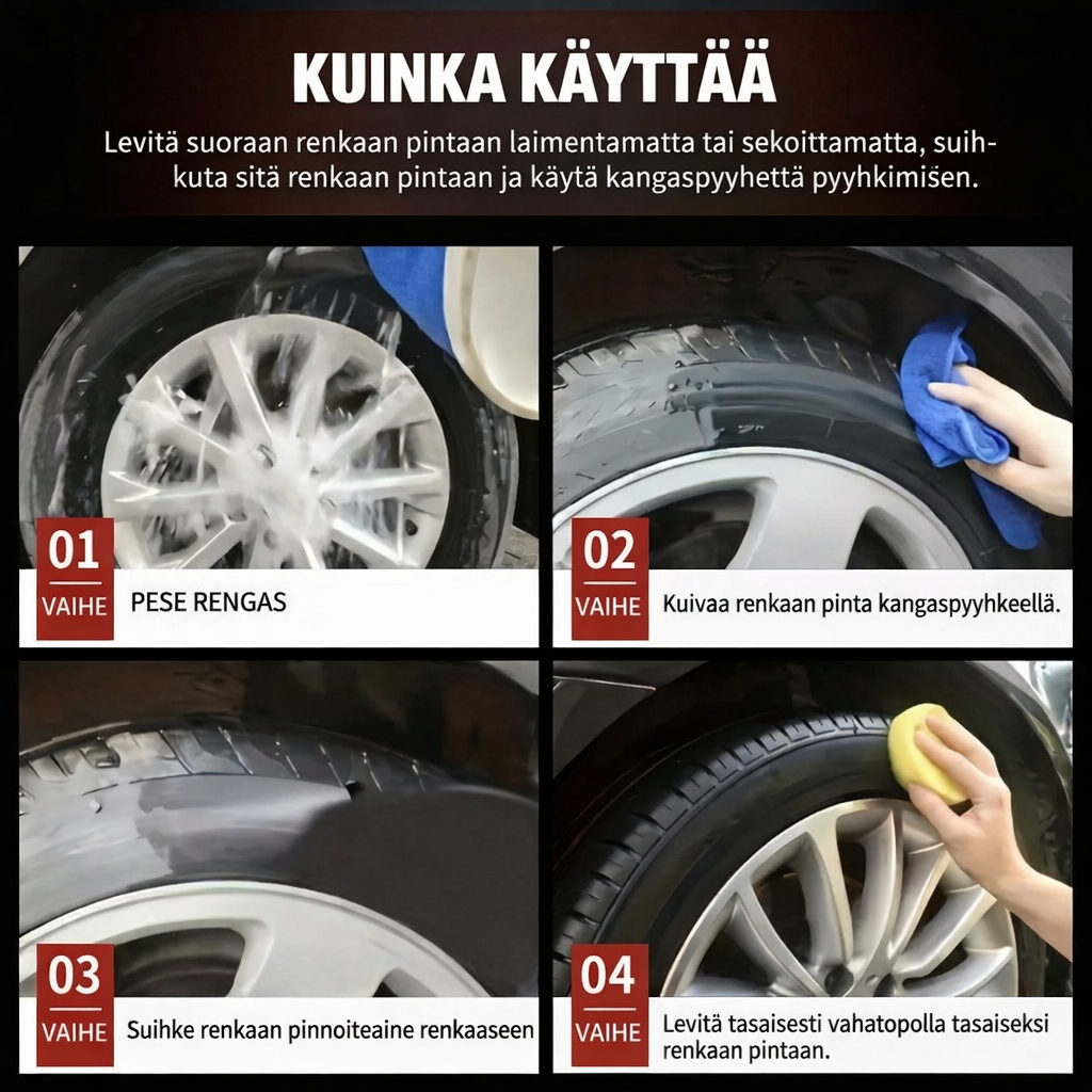 Autonrenkaiden ja listojen uudistuspasta