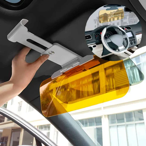 Klipsillä kiinnitettävä häikäisysuoja autoon