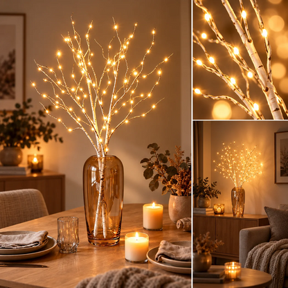 LumiBranch paristokäyttöiset LED-koristeoksat