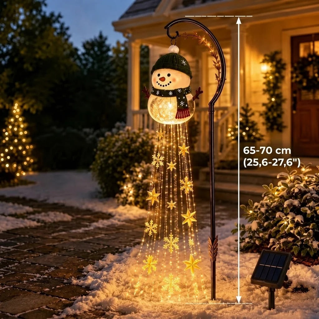 Snowman Magic Fountain LED-puutarhavalaisin