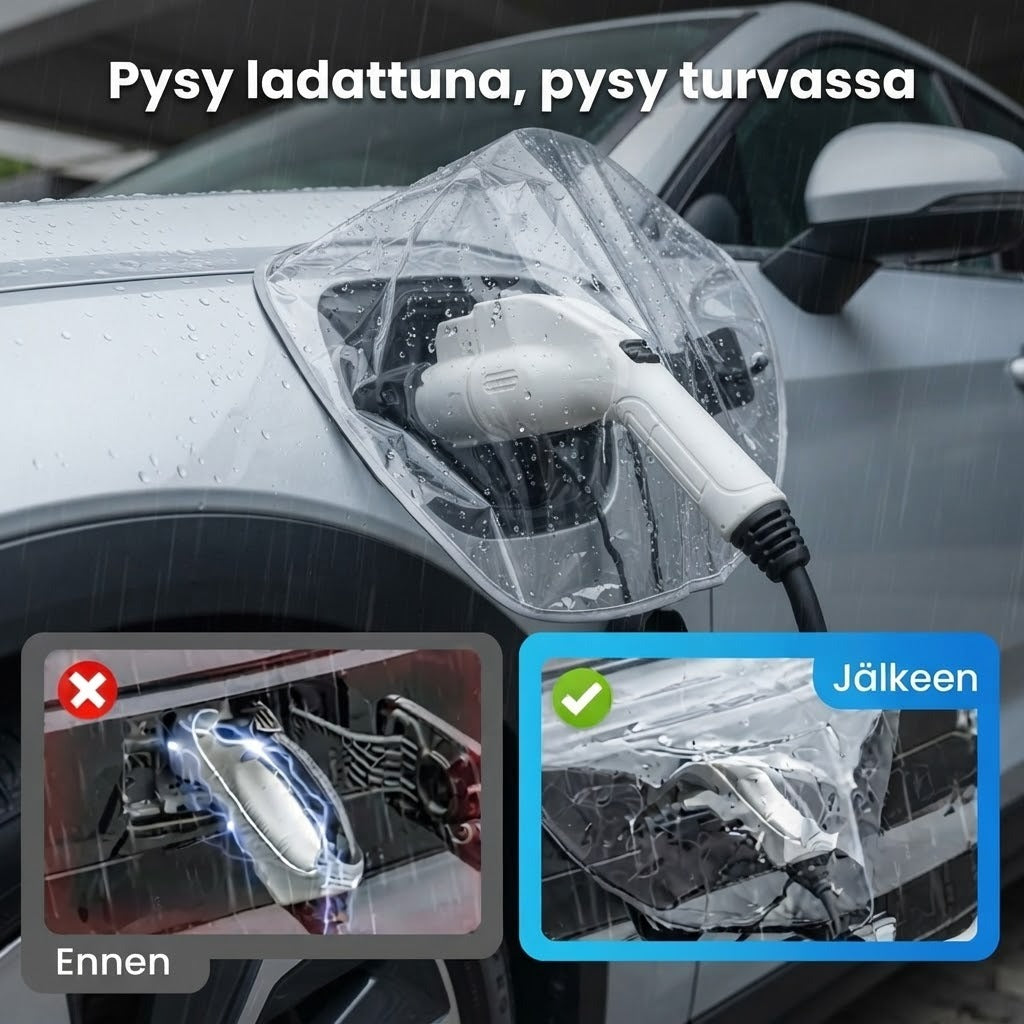 Vedenpitävä magneettinen latausportin suojus