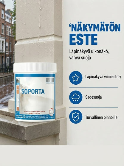 Läpinäkyvä vedenpitävä tiivistysaine eri pinnoille
