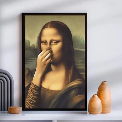 Hauska Mona Lisa (Nenästä puristaminen)