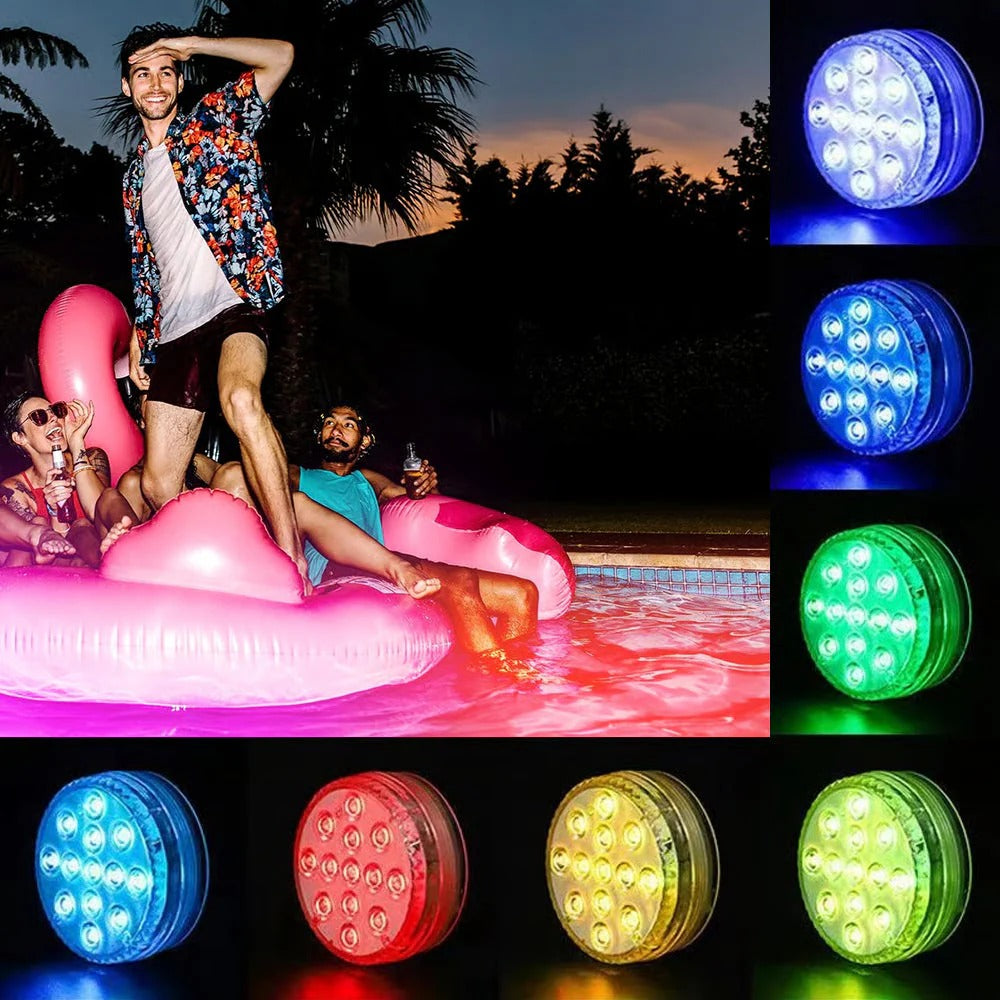 Vedenpitävät RGB-uima-allasvalot