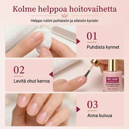 Kynsien juonteita tasoittava lakka luonnollisella kiillolla