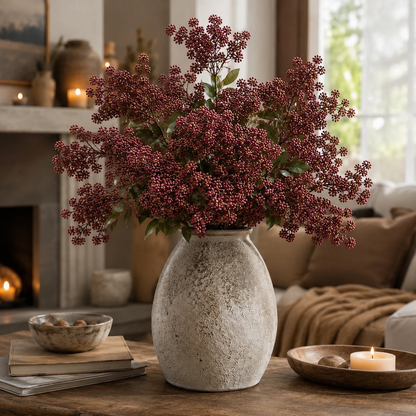 Everbloom aidonnäköiset marjaoksat syyskoristeeksi 3 kpl
