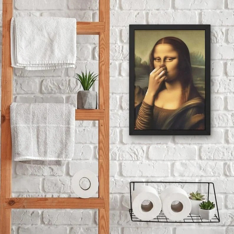 Hauska Mona Lisa (Nenästä puristaminen)