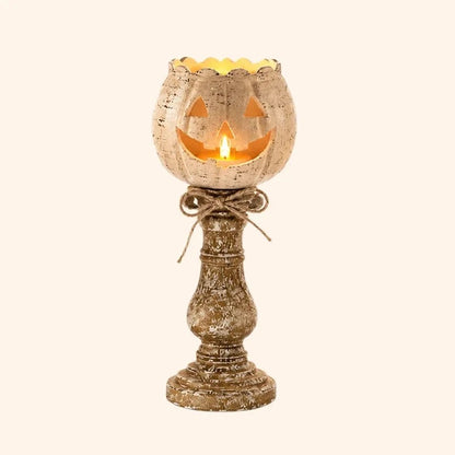 Halloween-kurpitsakynttilänjalka