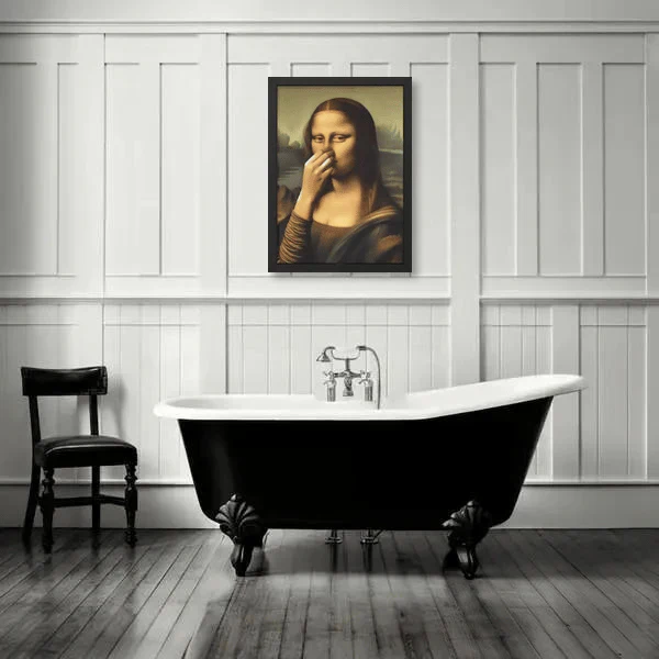Hauska Mona Lisa (Nenästä puristaminen)