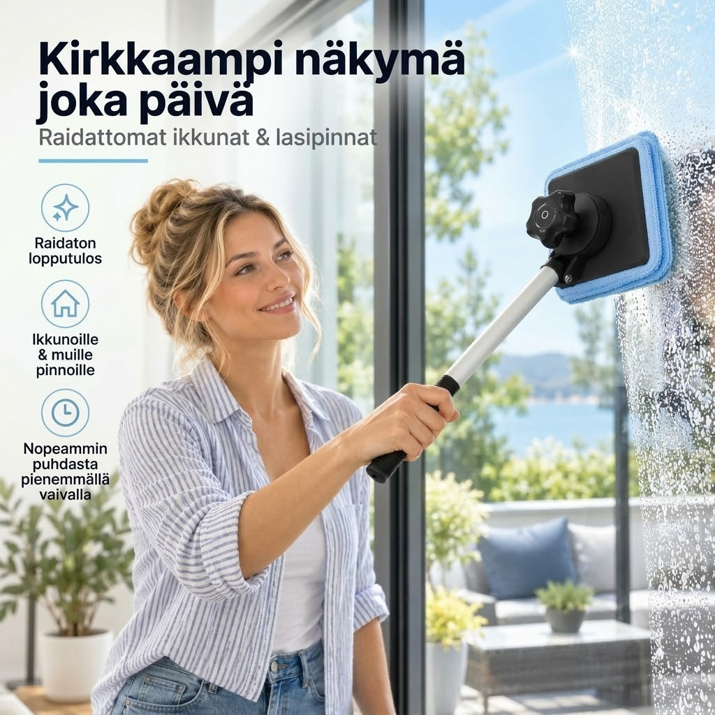 Kaksipuolinen magneettinen autonlasin puhdistin