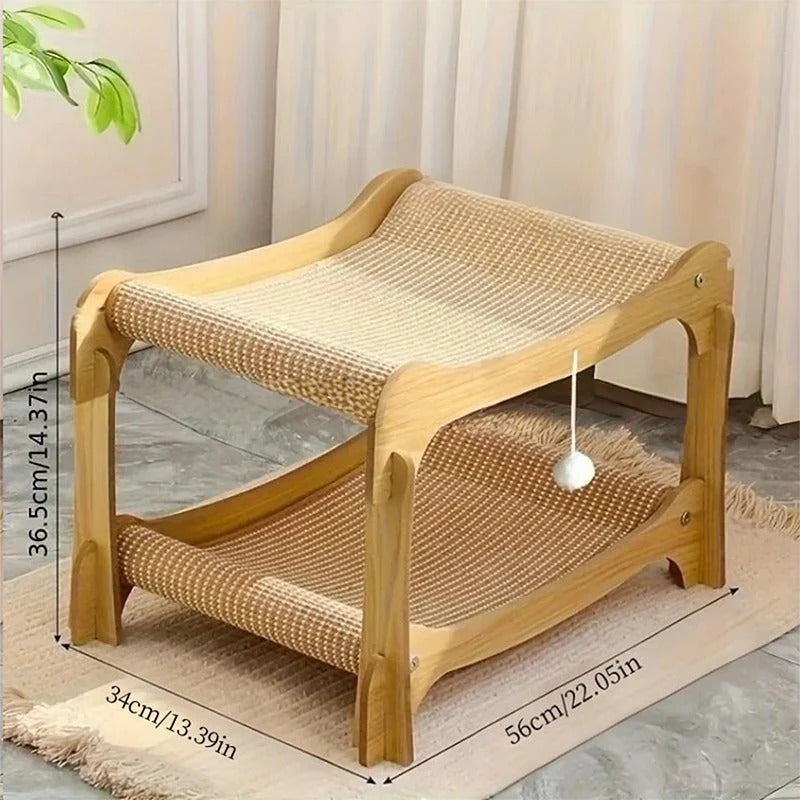 2-in-1 sisal-kissanraapimisalusta