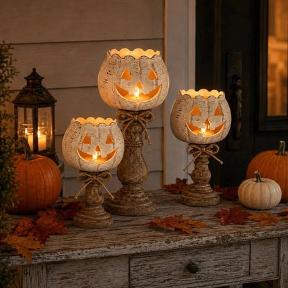 Halloween-kurpitsakynttilänjalka