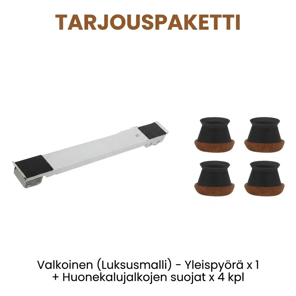 Raskaat säädettävät laiterullat