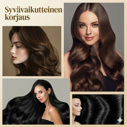 Hoitava pörröisyyttä estävä hiusöljysuihke