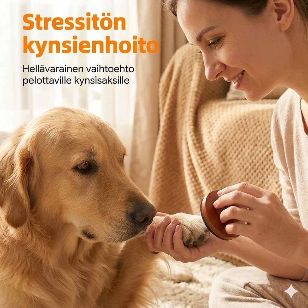 Puinen kynsiviila lemmikeille vaihdettavilla viilaustyynyillä